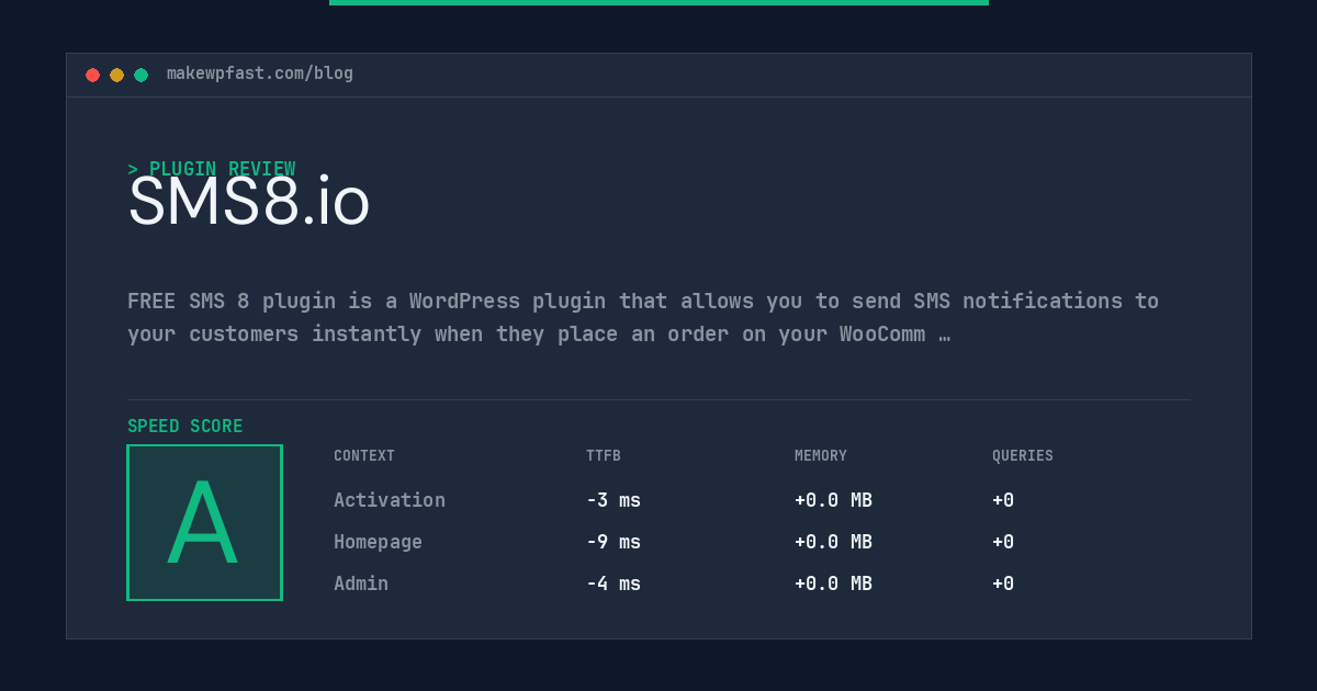 SMS8.io - MakeWPFast