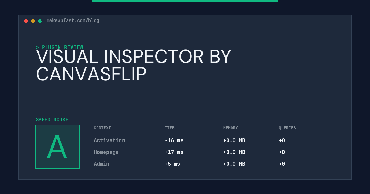 VISUAL INSPECTOR BY CANVASFLIP - MakeWPFast