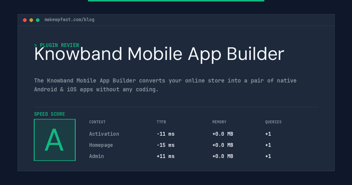 Knowband Mobile App Builder - MakeWPFast