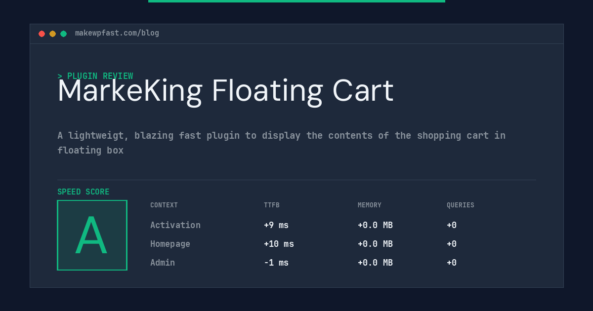 MarkeKing Floating Cart - MakeWPFast