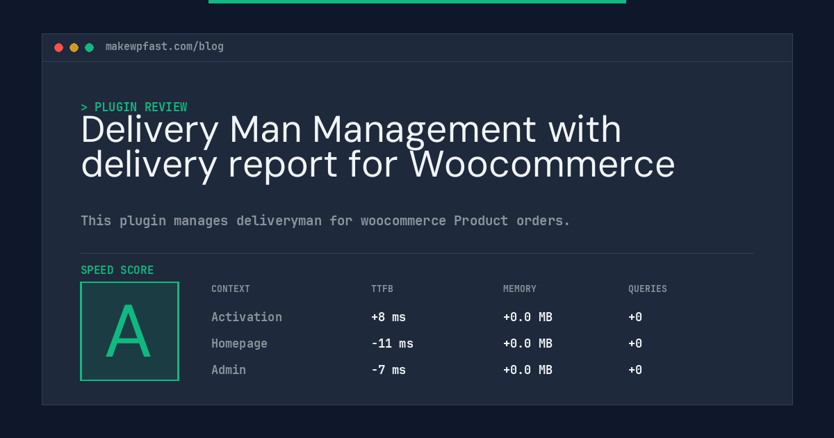 Delivery Man Management with delivery report for Woocommerce - MakeWPFast