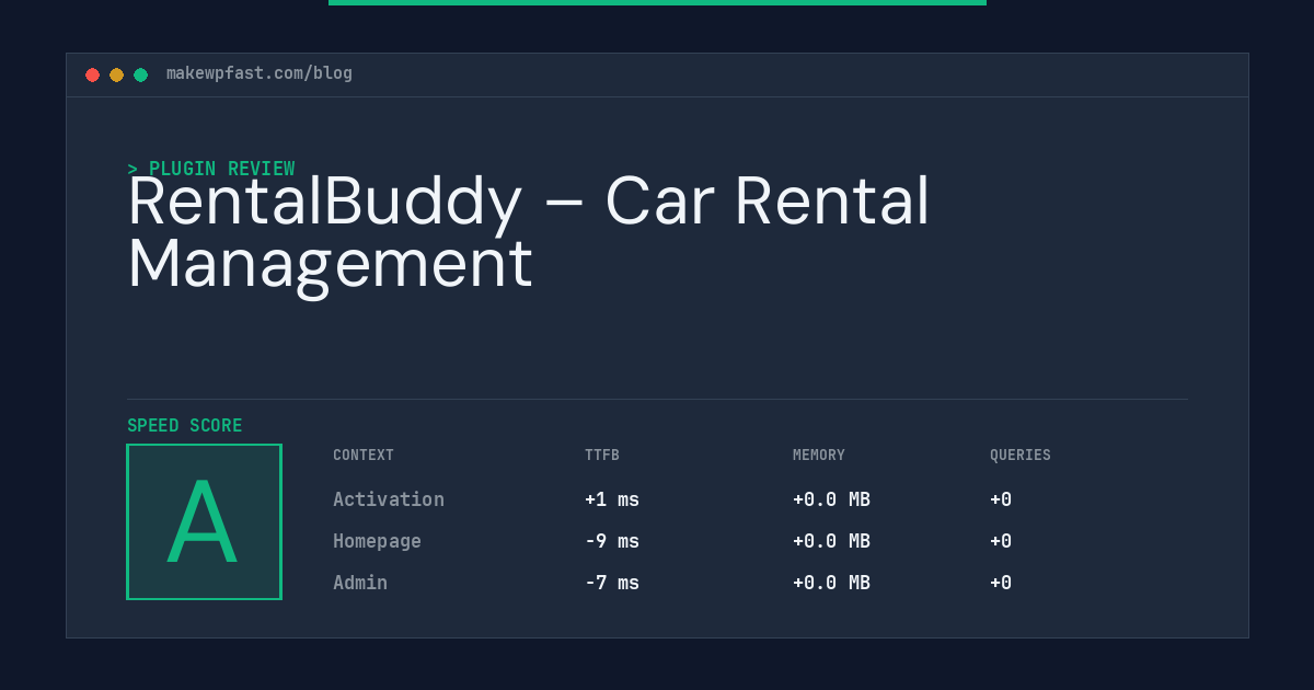 RentalBuddy – Car Rental Management - MakeWPFast