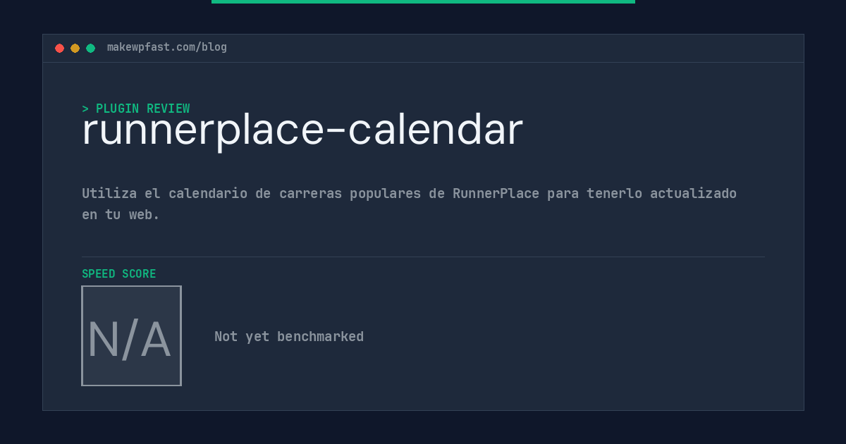 runnerplace-calendar - MakeWPFast