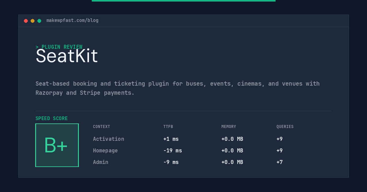 SeatKit - MakeWPFast