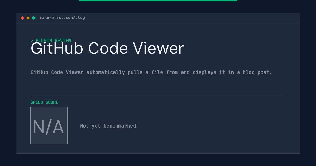 GitHub Code Viewer - MakeWPFast