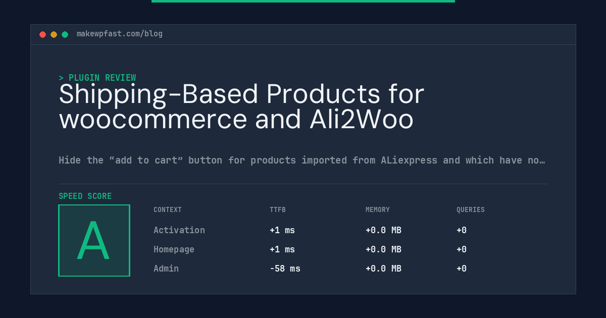 Shipping-Based Products for woocommerce and Ali2Woo - MakeWPFast