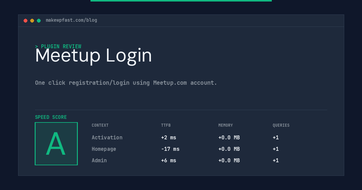 Meetup Login - MakeWPFast