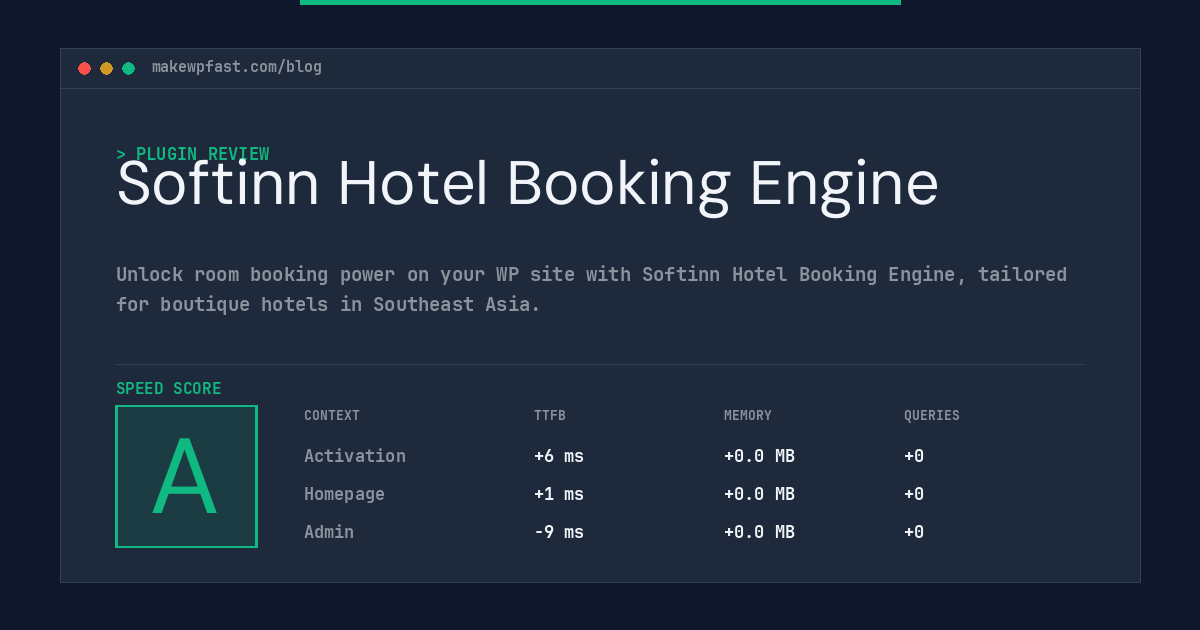 Softinn Hotel Booking Engine - MakeWPFast