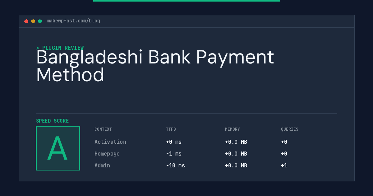 Bangladeshi Bank Payment Method - MakeWPFast