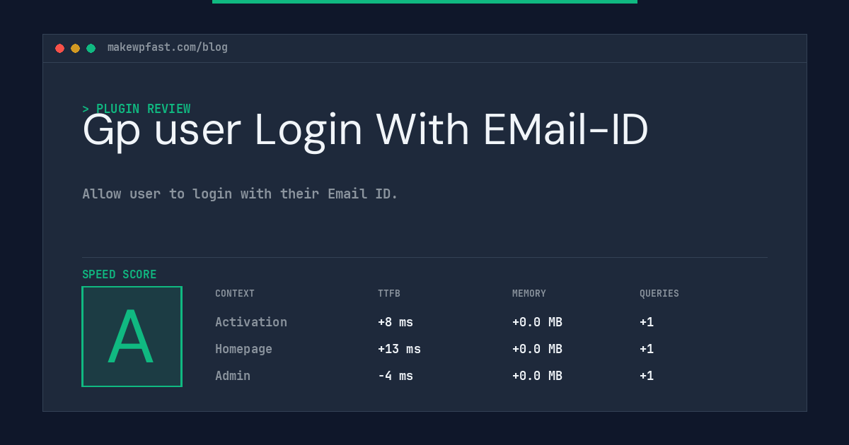 Gp user Login With EMail-ID - MakeWPFast