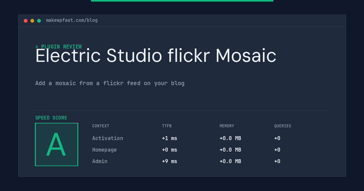 Electric Studio flickr Mosaic - MakeWPFast