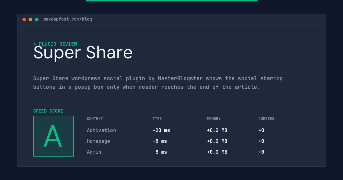 Super Share - MakeWPFast