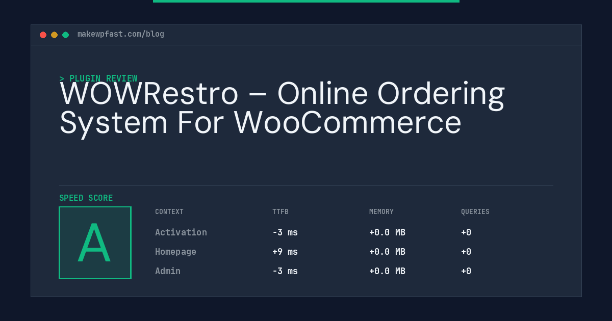 WOWRestro – Online Ordering System For WooCommerce - MakeWPFast