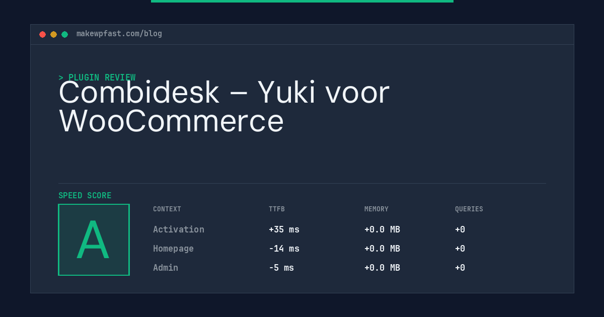Combidesk – Yuki voor WooCommerce - MakeWPFast