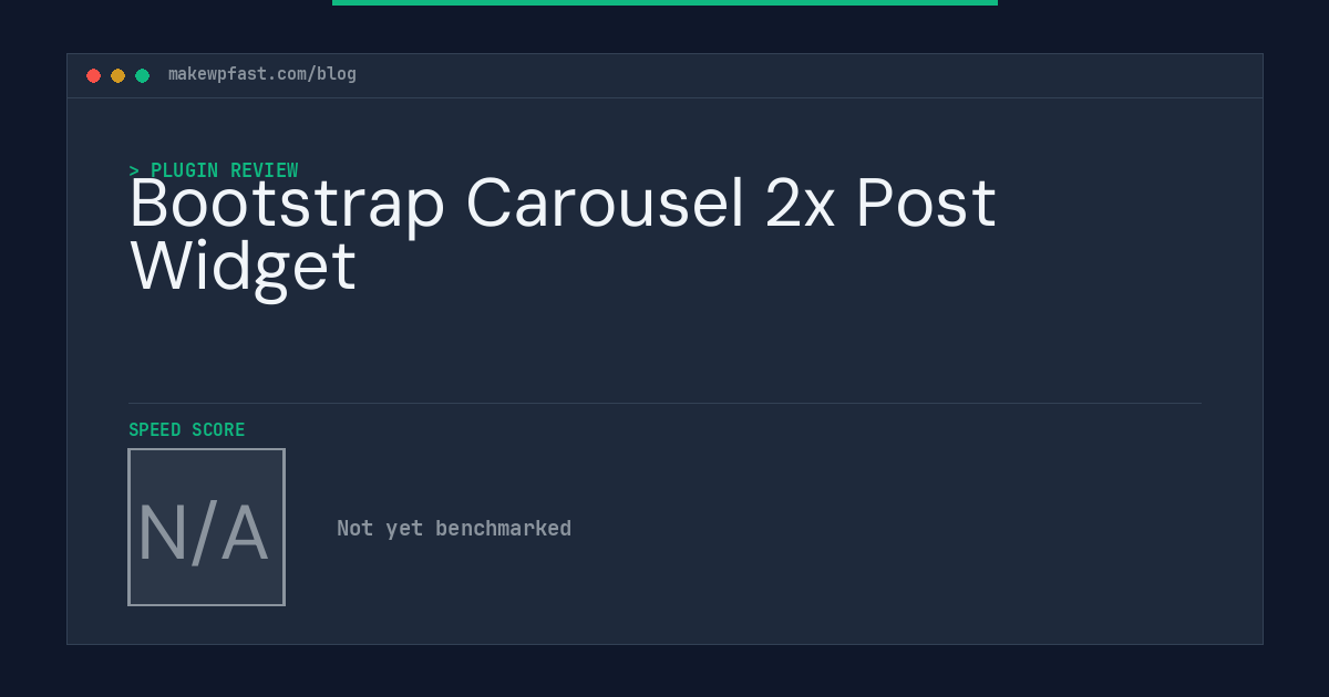 Bootstrap Carousel 2x Post Widget - MakeWPFast