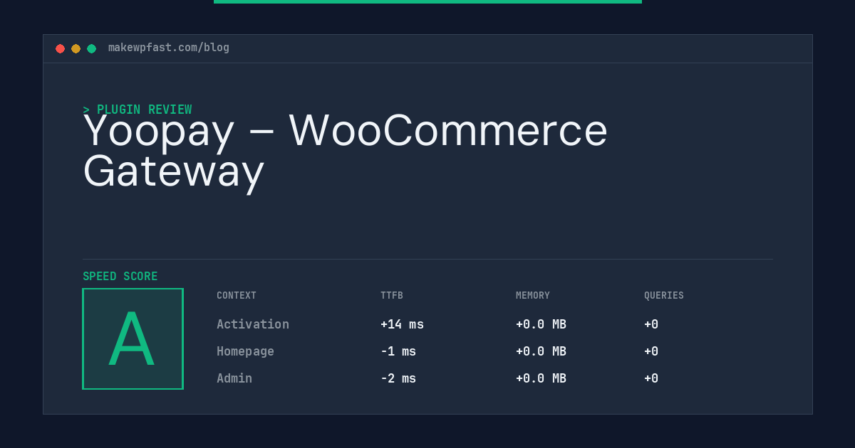 Yoopay – WooCommerce Gateway - MakeWPFast