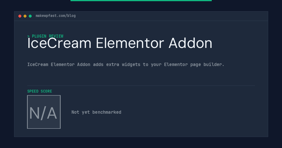 IceCream Elementor Addon - MakeWPFast