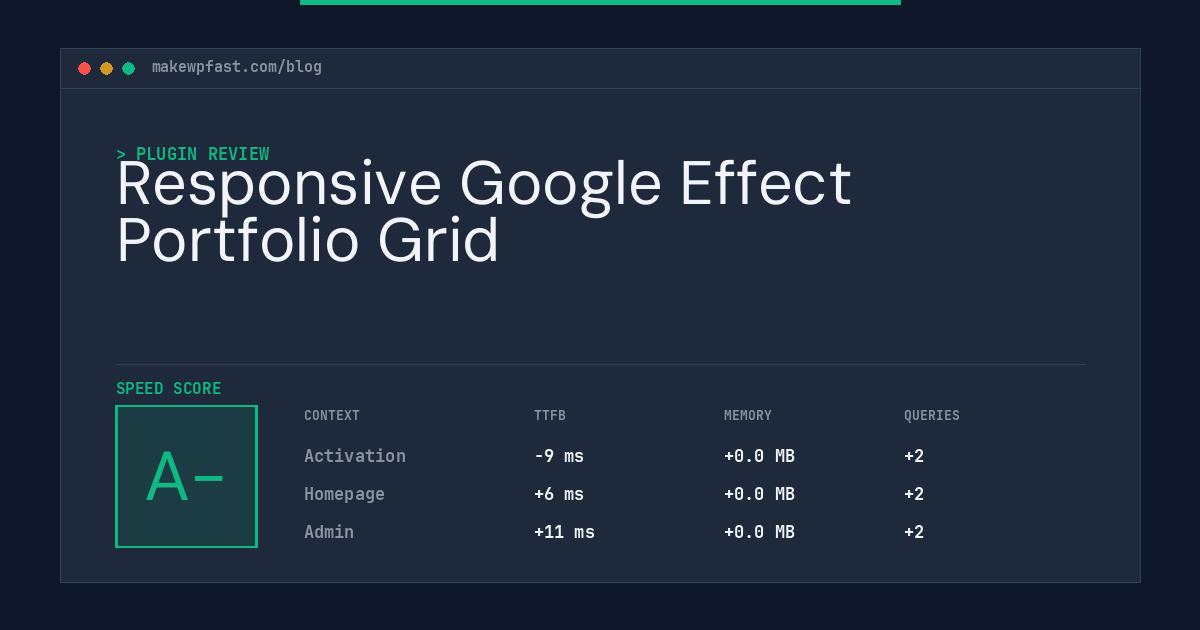 Responsive Google Effect Portfolio Grid - MakeWPFast