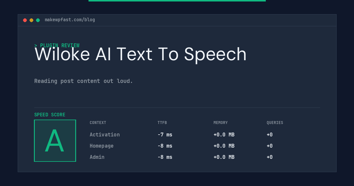 Wiloke AI Text To Speech - MakeWPFast