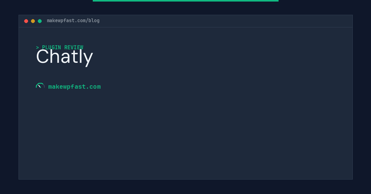 Chatly - MakeWPFast
