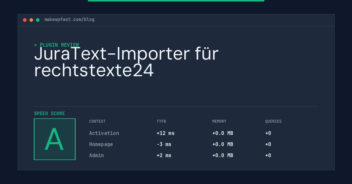 JuraText-Importer für rechtstexte24 - MakeWPFast