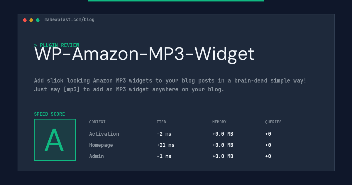 WP-Amazon-MP3-Widget - MakeWPFast