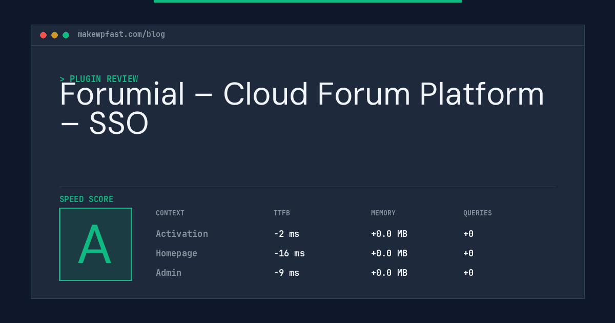 Forumial – Cloud Forum Platform – SSO - MakeWPFast