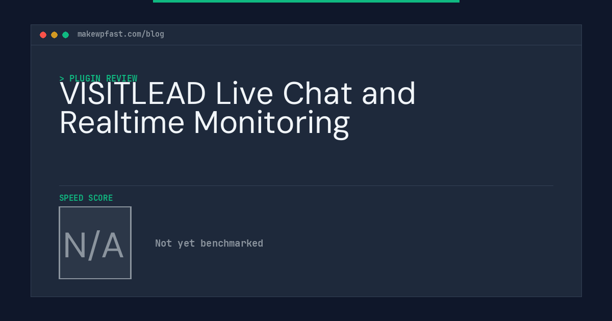 VISITLEAD Live Chat and Realtime Monitoring - MakeWPFast