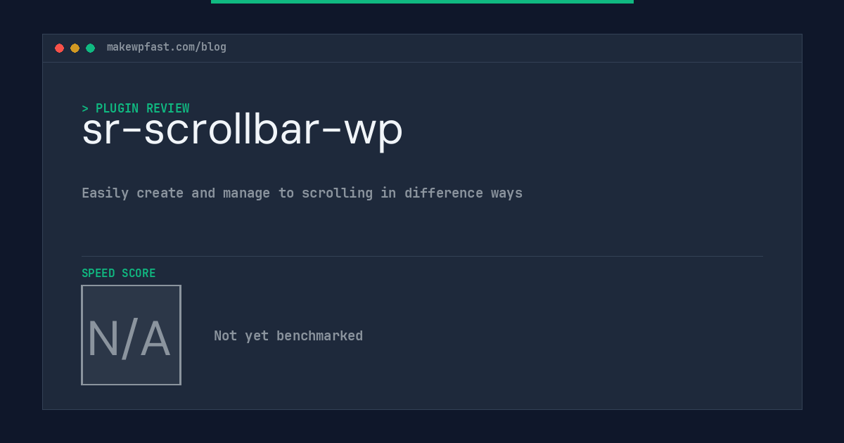 sr-scrollbar-wp - MakeWPFast
