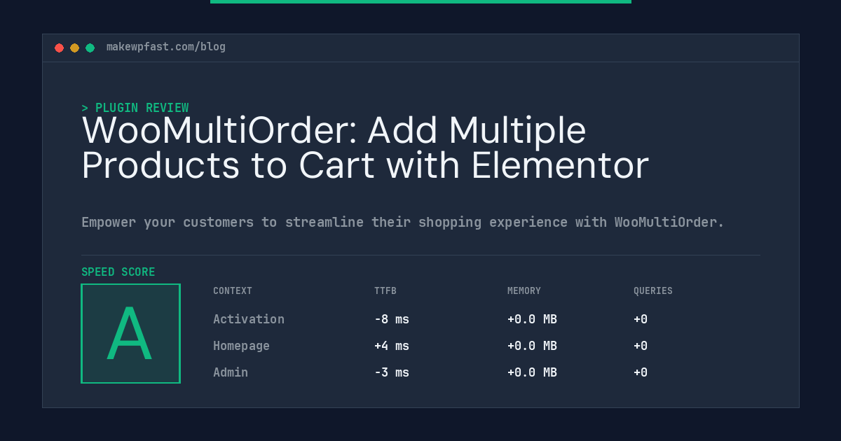 WooMultiOrder: Add Multiple Products to Cart with Elementor - MakeWPFast
