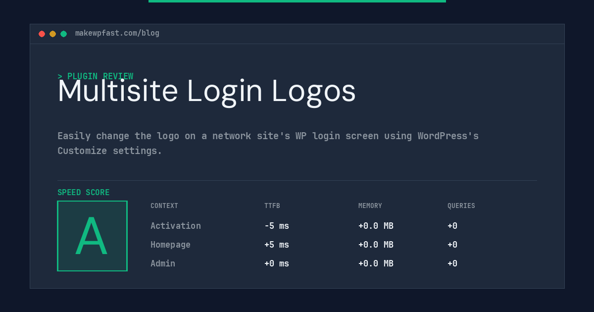 Multisite Login Logos - MakeWPFast