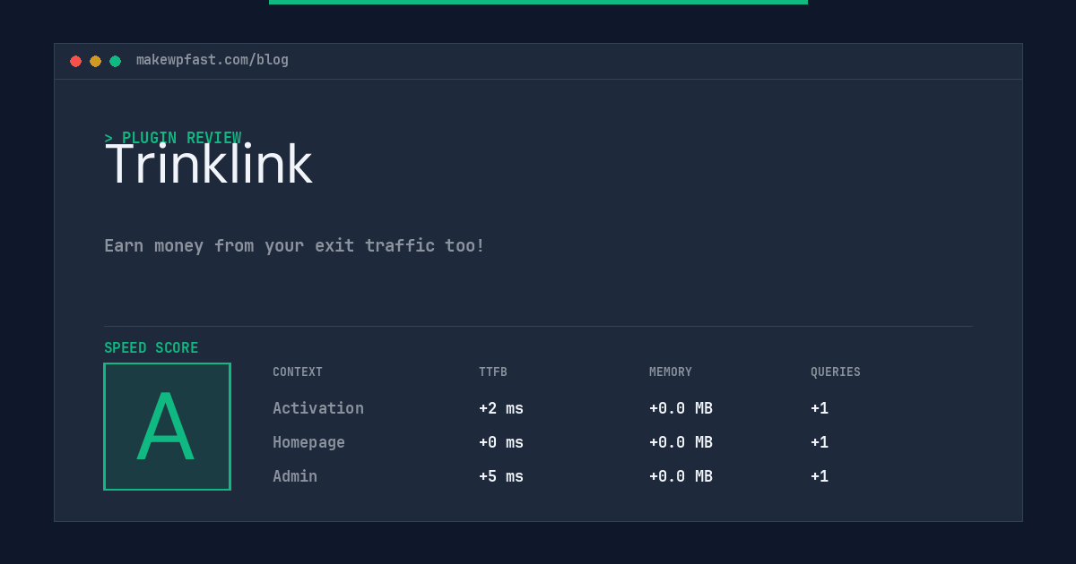 Trinklink - MakeWPFast