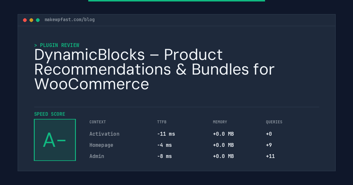DynamicBlocks – Product Recommendations & Bundles for WooCommerce - MakeWPFast