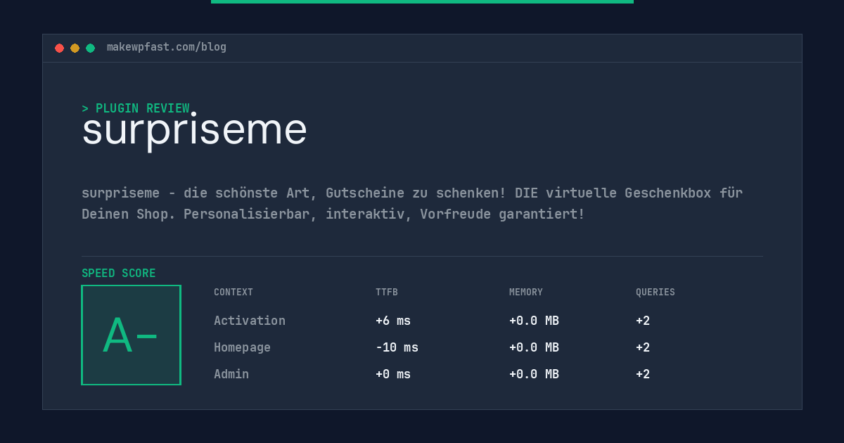 surpriseme - MakeWPFast