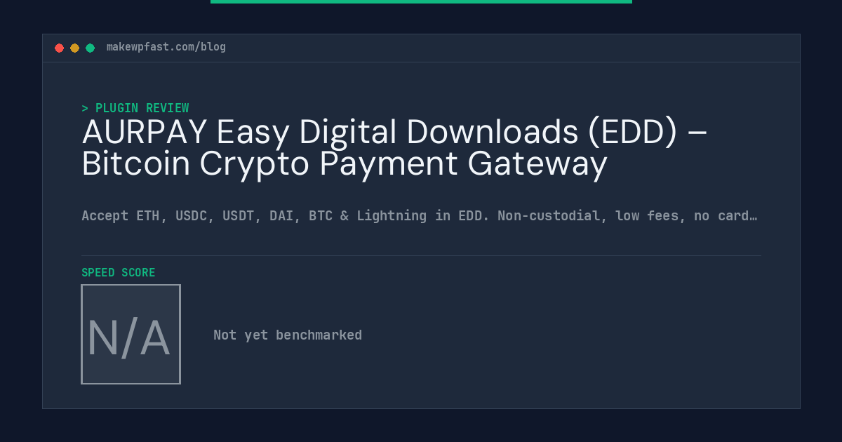 AURPAY Easy Digital Downloads (EDD) – Bitcoin Crypto Payment Gateway - MakeWPFast