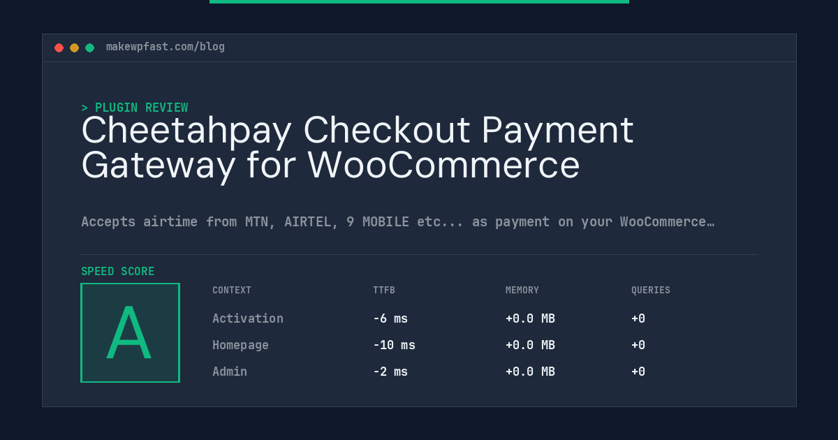 Cheetahpay Checkout Payment Gateway for WooCommerce - MakeWPFast