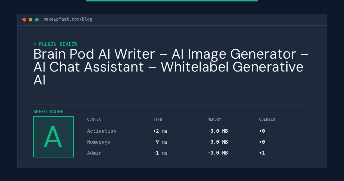 Brain Pod AI Writer – AI Image Generator – AI Chat Assistant – Whitelabel Generative AI - MakeWPFast