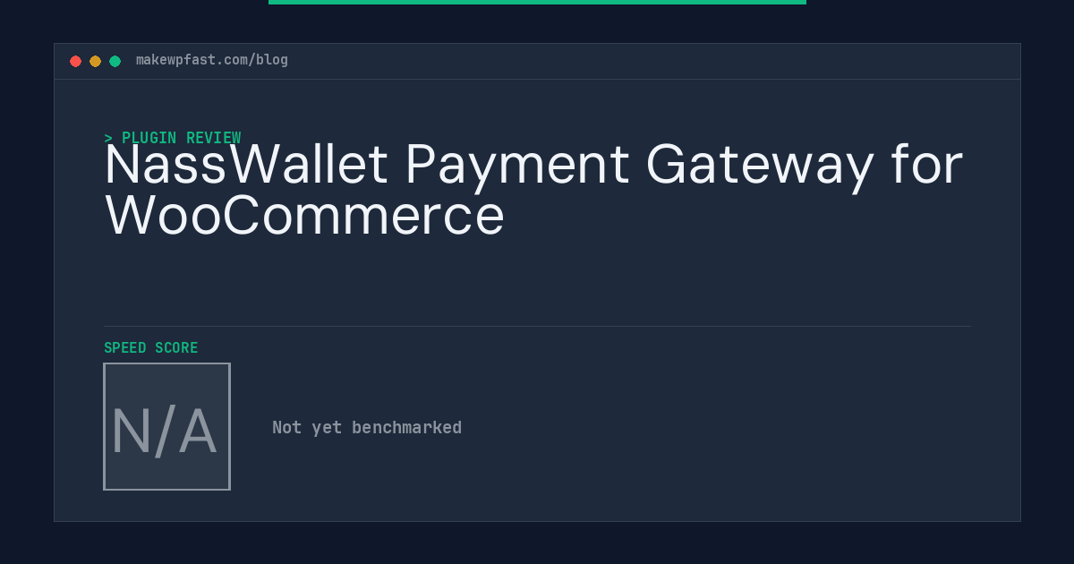 NassWallet Payment Gateway for WooCommerce - MakeWPFast