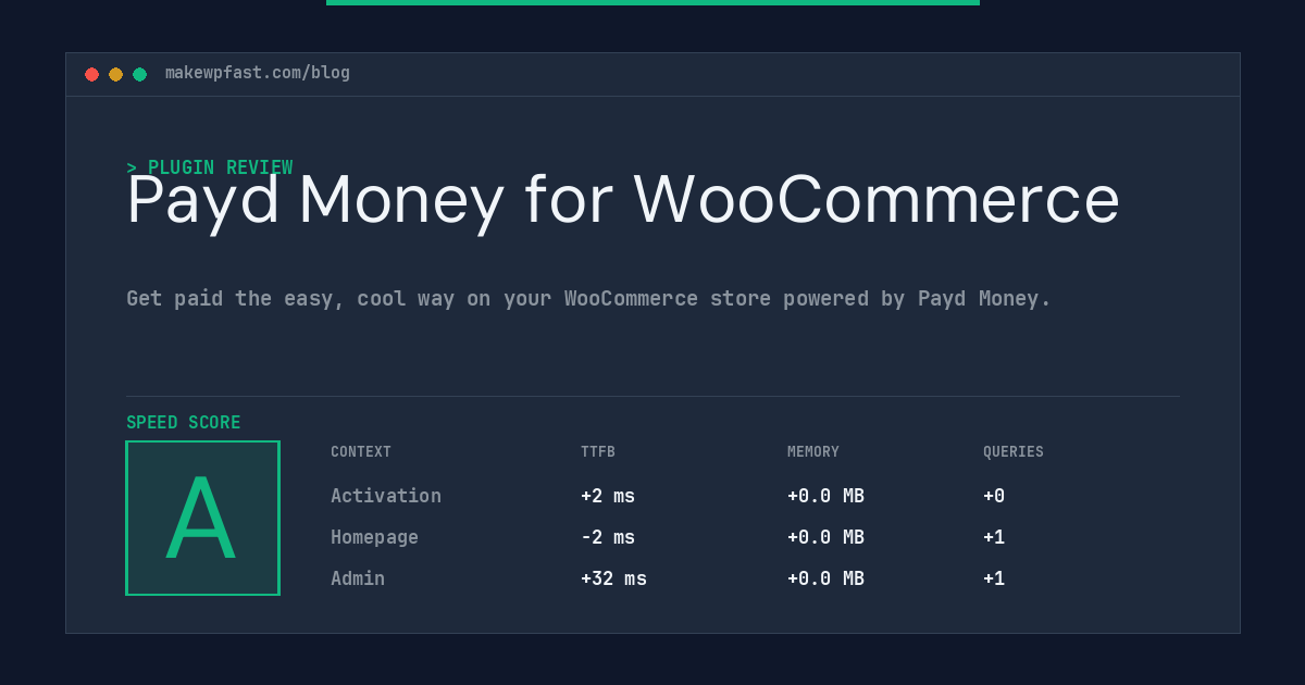 Payd Money for WooCommerce - MakeWPFast