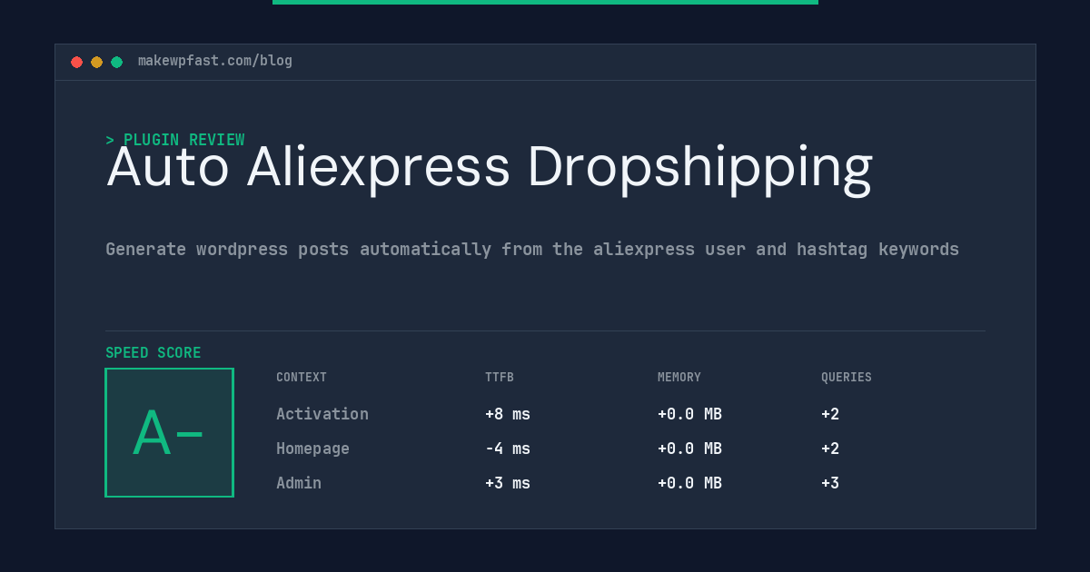 Auto Aliexpress Dropshipping - MakeWPFast