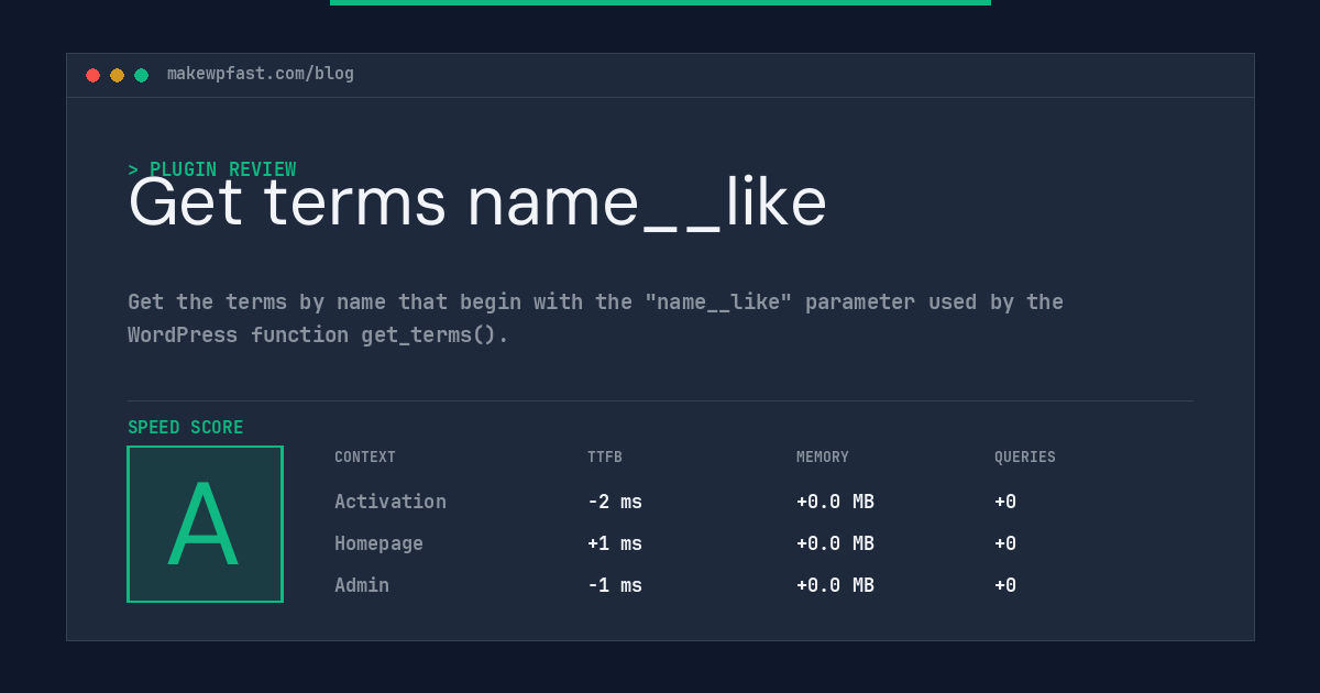 Get terms name__like - MakeWPFast