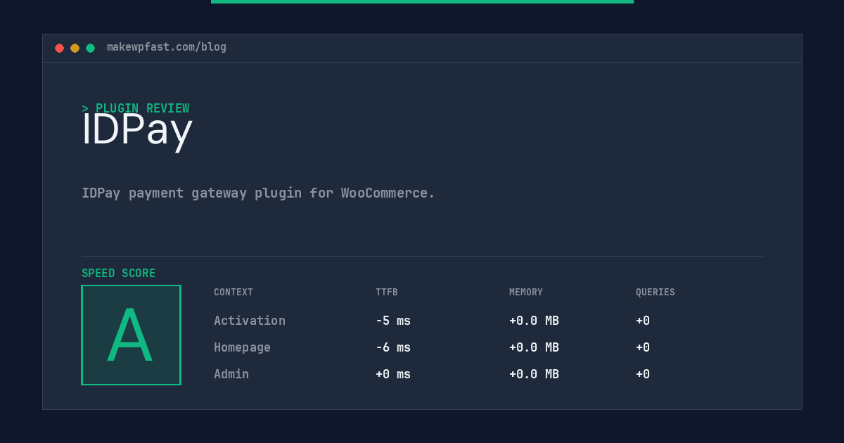 IDPay - MakeWPFast