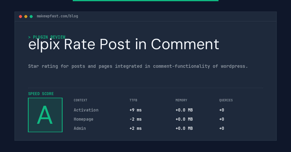 elpix Rate Post in Comment - MakeWPFast