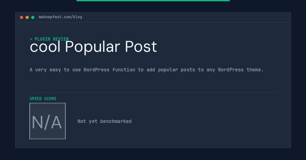 cool Popular Post - MakeWPFast