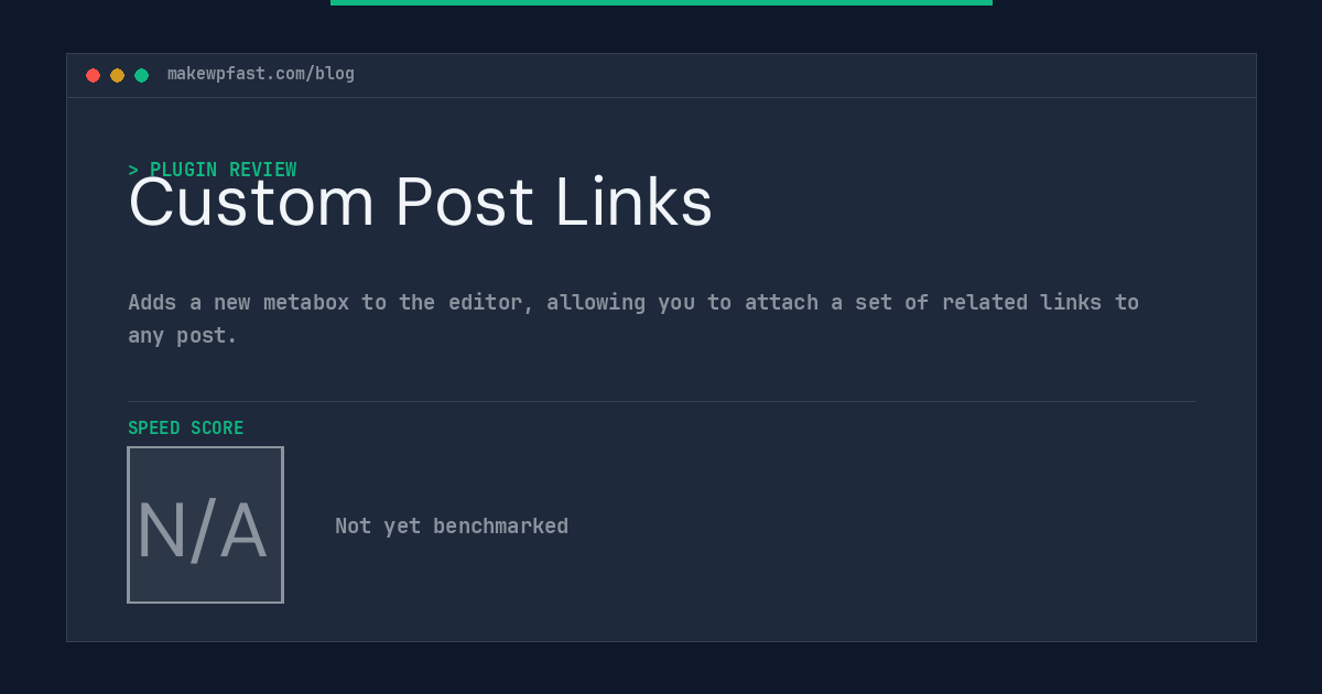 Custom Post Links - MakeWPFast
