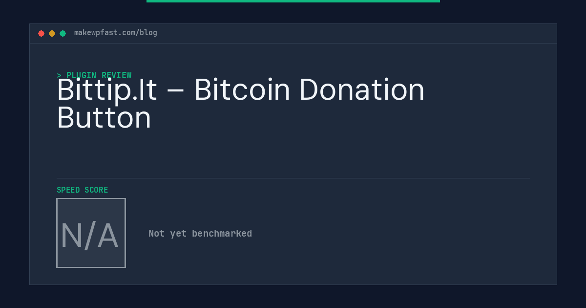 Bittip.It – Bitcoin Donation Button - MakeWPFast