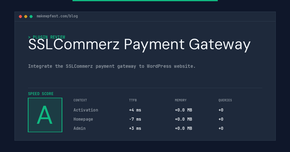 SSLCommerz Payment Gateway - MakeWPFast