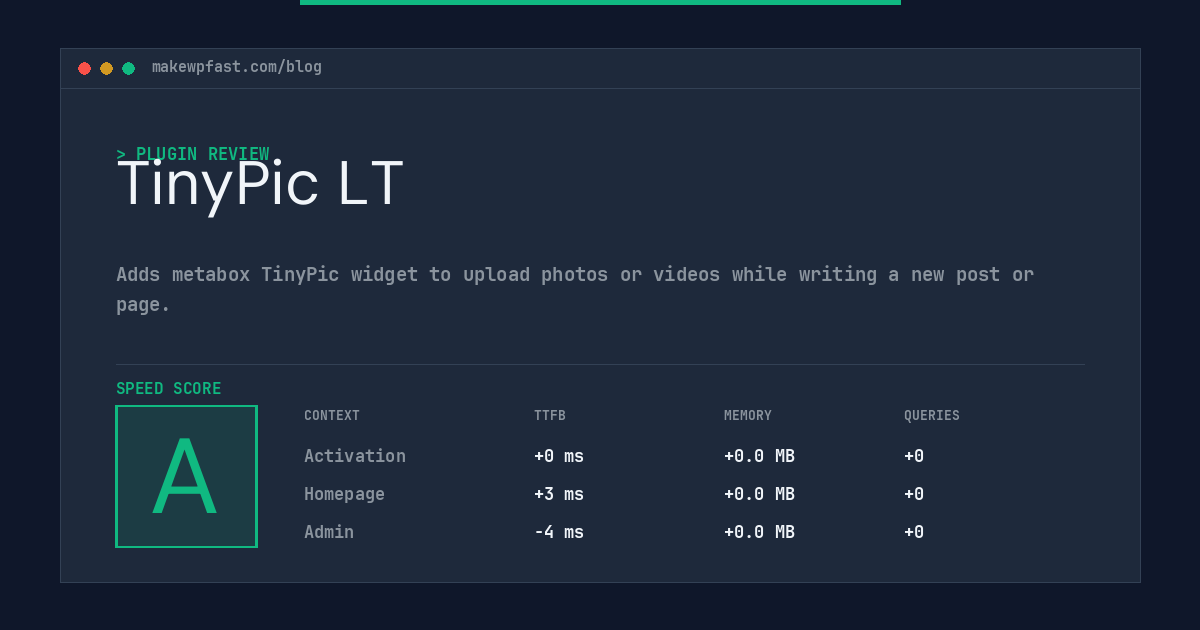 TinyPic LT - MakeWPFast