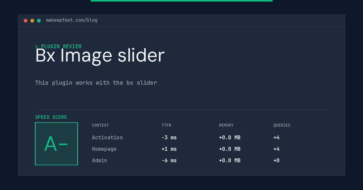 Bx Image slider - MakeWPFast