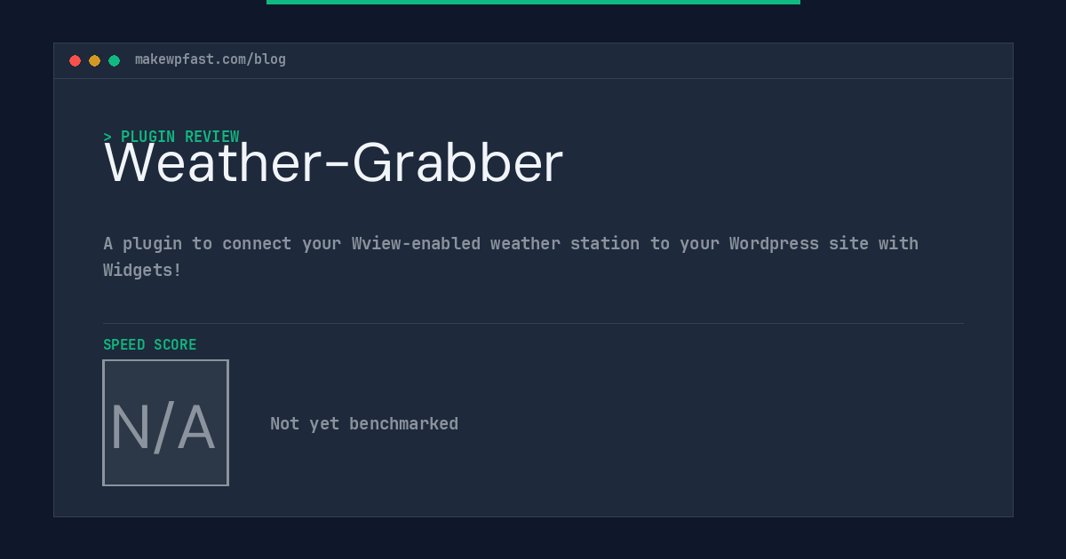 Weather-Grabber - MakeWPFast